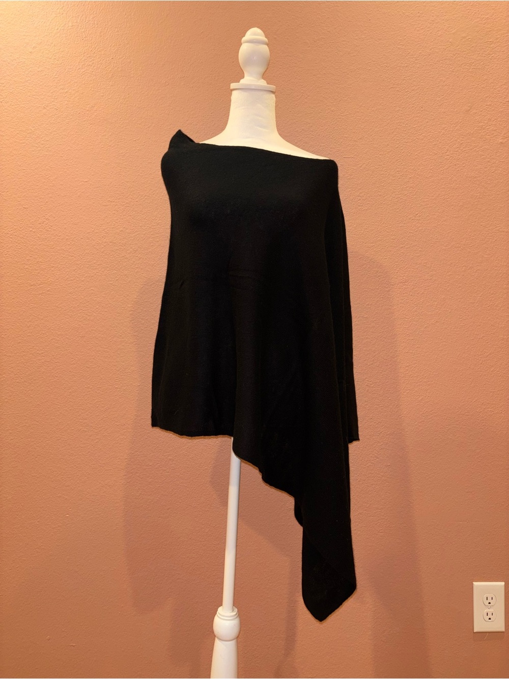 J. Crew Wool/Cashmere Blend Asymmetrical Poncho One Size